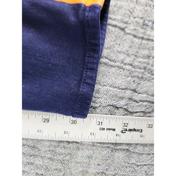 Rag & Bone Jeans Womens Size 27 The Skinny Navy Orange Stripe Denim Pants - Picture 11 of 11